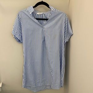 Blue/White Shirtdress